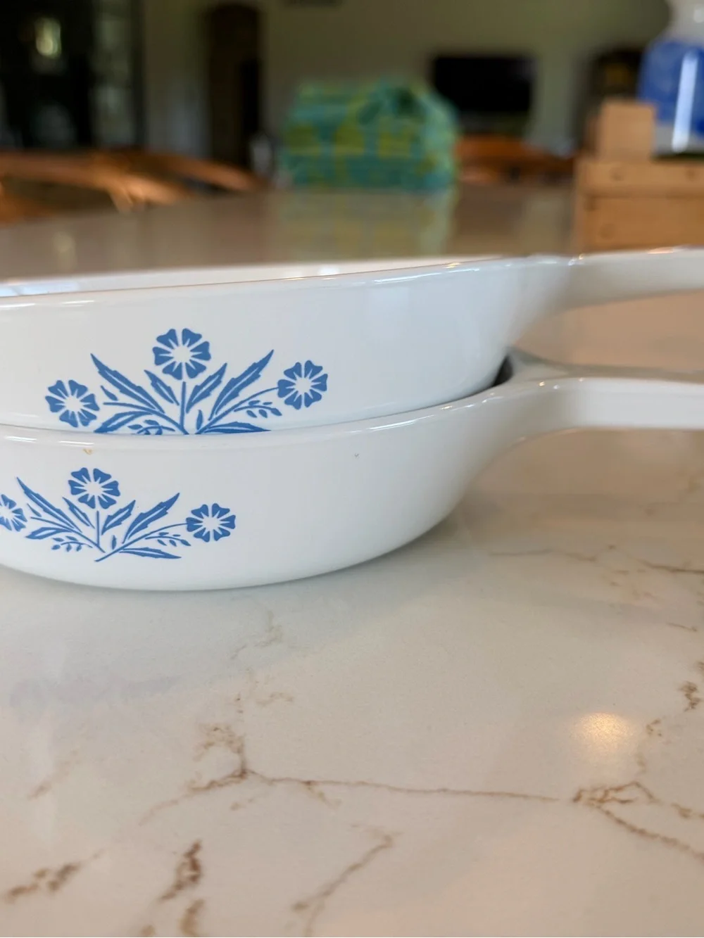 Vintage Corningware Casserole Dishes Blue Cornflower Set of 5 Pieces USA